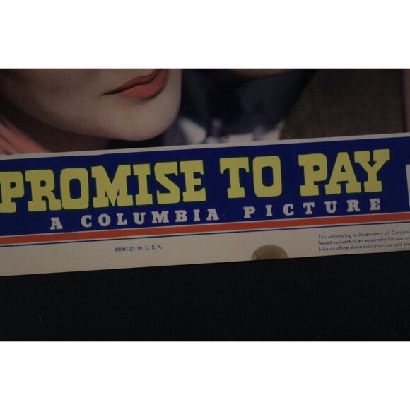 1937 Lobby card 11x14" Chester Morris / Helen Mack, I Promise to Pay pre-WWII - Picture 5 of 9